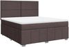 vidaXL Boxspringbett mit Matratze Dunkelbraun 180x200 cm Stoff 3291743 Bild 2
