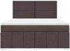 vidaXL Boxspringbett mit Matratze Dunkelbraun 180x200 cm Stoff 3291743 Bild 4