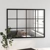 vidaXL Wandspiegel, Metall schwarz, 60x80 cm Bild 3