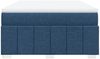 vidaXL Boxspringbett mit Matratze Blau 140x200 cm Stoff 3285483 Bild 4