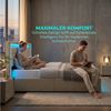 PXloue Polsterbett LED-Bett mit Stauraum und Ladeanschluss (Geeignet für Jugendliche und Erwachsene), Fernbedienung für LED-Farben und sicheres Leinenmaterial 180x200 cm Bild 3