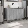 vidaXL Waschbeckenunterschrank Grau Sonoma 91x35x60 cm Holzwerkstoff 848662 Bild 3
