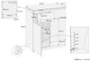 Sideboard Holzkommode mit 2 Schubladen u. 2 Türen Kiefer natur 90.50-21 Bild 3