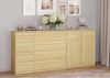 Sideboard Holzkommode mit 2 Schubladen u. 2 Türen Kiefer natur 90.50-21 Bild 5
