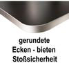 Kerkmann Schreibtisch Prime 160x80x75 cm m. Anbautisch 100x60 cm 4 Bein-Gestell alusilber Anthrazit Bild 2