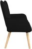 vidaXL 2-Sitzer Sofa Schwarz 115 x 61 x 87 cm Stoff 42028893 Bild 5