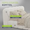 Juskys Polsterbett Catania - Bubble Design, gepolstertes Kopfteil, stabile Kontruktion - 180 x 200 cm - Creme Bild 5