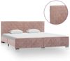 vidaXL Bettgestell Rosa Stoff 180x200 cm [286828] Bild 3