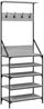 vidaXL Kleiderständer mit Schuhablage Grau Sonoma 70x34x184 cm 837875 Bild 2