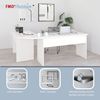 FMD Möbel - TILL - Schreibtisch- Winkelkombination - melaminharzbeschichtete Spanplatte - weiß - 205 x 76 x 65cm Bild 3