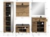 Garderobenkombination inkl. Sitzkissen (B/H/T: 272x197x40 cm) in Evoke Oak Nachbildung Bild 4