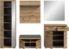 Garderobenkombination inkl. Sitzkissen (B/H/T: 272x197x40 cm) in Evoke Oak Nachbildung Bild 3