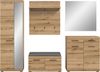 Garderobenkombination inkl. Sitzkissen (B/H/T: 272x197x40 cm) in Evoke Oak Nachbildung Bild 2