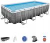 Bestway 'Frame Pool Set Power Steel 549 x 274 x 122 cm' Pumpe Leiter Abdeckung Bild 2