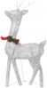 vidaXL LED-Rentiere 6 Stk. Silbern Kaltweiß Mesh 3154248 Bild 5