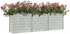 vidaXL Garten-Hochbeet 240x40x77 cm Verzinkter Stahl Silbern 316887 Bild 3