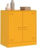 vidaXL Sideboard Senfgelb 67x39x73 cm Stahl 841676 Bild 4