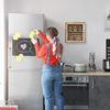 Relaxdays Schmaler Wandschrank aus Walnussholz Bild 4