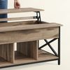 Calicosy Couchtisch mit aufklappbarer Platte B100 cm - Braun Bild 5