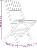 vidaXL Gartenstühle 6 Stk. Klappbar 47x61x90 cm Massivholz Teak 3155059 Bild 5