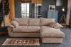 KAWOLA Sofa DAMETO Ecksofa Bettsofa Schlafsofa mit Stauraum Cord braun Recamiere rechts 77 x 174 x 266 cm Bild 2