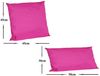 JACK Dekokissen 2er Set Outdoor Lounge Deko Kissen Set 45x45cm + 30x50cm Inkl. Füllung, mit Lotus-Effekt, Robust, Strapazierfähig, für Innen & Außen geeignet Bild 3
