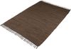 carpetfine Teppich Kelim Chindi uni, auch als Läufer, rechteckig, Höhe: 5 mm, Wendeteppich, reine Baumwolle, handgewebt, Uni-Farben, mit Fransen Bild 3