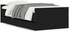 vidaXL Bett mit Schubladen Schwarz 75x190 cm 3207386 Bild 2
