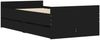 vidaXL Bett mit Schubladen Schwarz 75x190 cm 3207386 Bild 3
