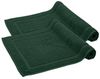Komfortec Badvorleger Set 2 Teilig, Frottee Duschvorleger, Waschbar Duschmatte & Badteppich, 600 g/m² &100% Baumwolle, Saugfähig & Schnelltrocknend, 50x70 cm, Dungelgrün Bild 4