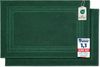Komfortec Badvorleger Set 2 Teilig, Frottee Duschvorleger, Waschbar Duschmatte & Badteppich, 600 g/m² &100% Baumwolle, Saugfähig & Schnelltrocknend, 50x70 cm, Dungelgrün Bild 5