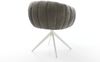 Drehstuhl Jada-Flex Bouclé Soft Schlamm Kreuzgestell breit Weiß 360° drehbar Wippfunktion Taschenfederkern Bild 5
