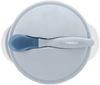 Kikkaboo Baby Essschüssel 250 ml Löffel mit Wärmesensor Warmhalteschüssel Deckel blau Bild 2