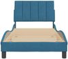 vidaXL Bettgestell ohne Matratze "Hanko" Blau 90x200 cm Samt 3207829 Bild 5