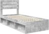 vidaXL Bettrahmen Beton Grau 100 x 200 cm Massives Kiefernholz 3411450 Bild 4