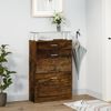 vidaXL Schuhschrank Räuchereiche 63x24x104 cm Holzwerkstoff 342567 Bild 3
