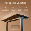 Desktronic HomePro Elektrisch höhenverstellbarer Schreibtisch 140x70cm Grau/Walnuss mit Memory-Funktion, Anti-Kollisions Technologie, USB-A und USB-C-Ladeanschlüssen Bild 3