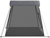 vidaXL Baby-Laufstall mit Matratze Dunkelgrau Leinenstoff 10302 Bild 5
