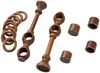 SN DECO GROUP Gardinenstange Cafiro, 2-läufig, Fixmaß, mit Bohren, verschraubt, Holzwerkstoff, 28 mm, Holz, verschiedene Längen und Farben, Komplettset Bild 3