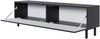 Selsey 'Veldio New' TV-Lowboard mit Rillenfront, Schwarz, 140 cm Bild 4
