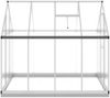 vidaXL Gewächshaus mit Fundamentrahmen Silber 224x169x202cm Aluminimum 3266323 Bild 4