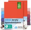 etérea Himmlische Qualität Spannbettlaken etérea Comfort Jersey 2er Set Spannbettlaken, Jersey, Gummizug: rundum, (2 Stück) Bild 5