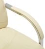 vidaXL Freischwinger Bürostuhl Creme Kunstleder [289344] Bild 5