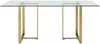 Vente-unique - NILESA Esstisch Glas TransparentGold - B 90 cm x H 75 cm x L 180 cm Bild 2