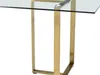 Vente-unique - NILESA Esstisch Glas TransparentGold - B 90 cm x H 75 cm x L 180 cm Bild 5