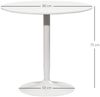 Esstisch 80x80x75 cm aus lackiertem MDF mit pulverbeschichtetem Stahlgestell, platzsparend Bild 4