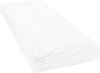 Janine Mako-Jersey Spannbetttuch Spannbettlaken 100% naturreine Baumwolle 90-100cm x 190-200cm 10 weiß Bild 2