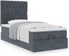 vidaXL Ottoman-Bett mit Matratzen Dunkelgrau 80x200 cm Samt 3313506 Bild 4