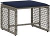 vidaXL Gartenmöbel-Set mit Kissen 5 pcs Grau und Marineblau 42025172 Bild 4