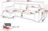 Ecksofa Kukle (Farbe: Soft 017 + Lawa 06) Bild 5